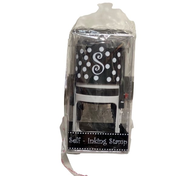 Mainstreet Collection self inking stamp monogram initial refill ink B F L M S T - Picture 8 of 15